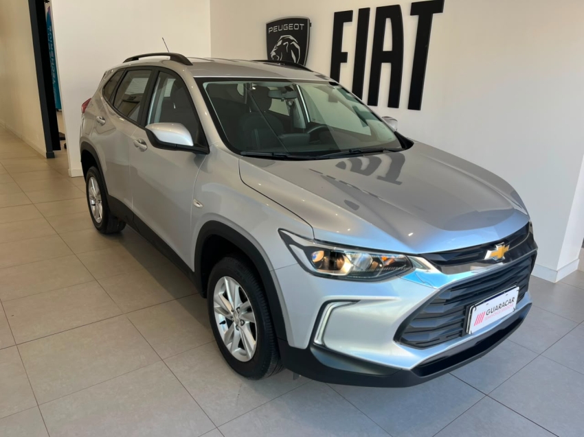 Chevrolet TRACKER 1.0 TURBO FLEX LT AUTOMÁTICO na cor Prata